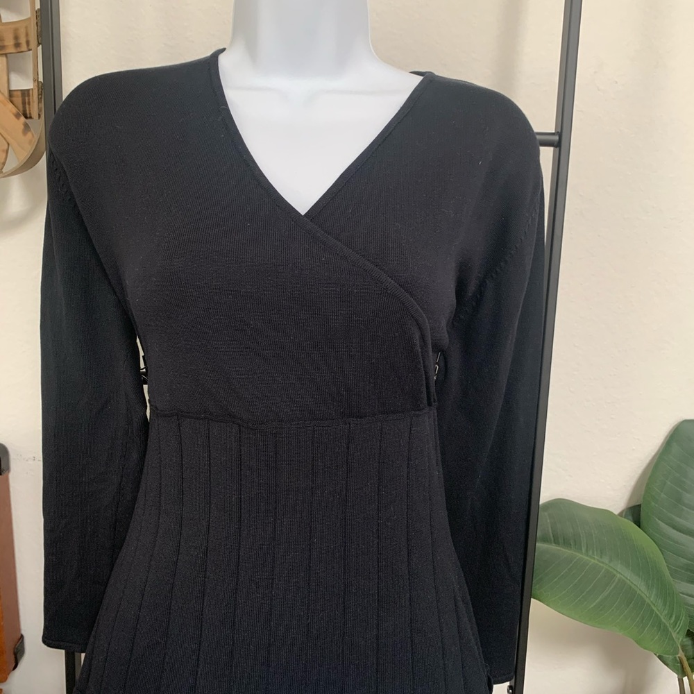 BCBG MaxAzria Silk Blend Knit Top